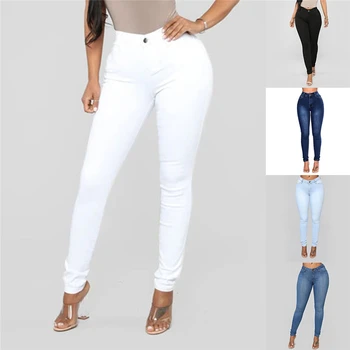 Blugi Pentru Femei Cu Talie Inalta Pantaloni Pentru Femei Plus Mari Dimensiuni Blugi Skinny Femei 3XL Denim Modis Streetwear