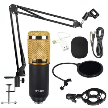 BM-800 Universal Suportabil de Încărcare Microfon Mic Șoc Montare Clip Suportul Studio de Radio de Înregistrare a Sunetului Suport cu Fir de Masă