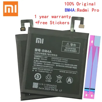 BM4A Baterie Pentru Xiaomi Redmi Pro Înlocuire 4000mAh Mare Capacitate de Telefon Mobil Bateria