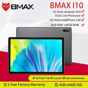 BMAX i10 10.1 Android 10 telefon Tableta 1920x1080 T610 Octa Core, 4GB RAM, 64GB ROM 4G de Rețea de Tip c port Tablete PC Dual Wifi