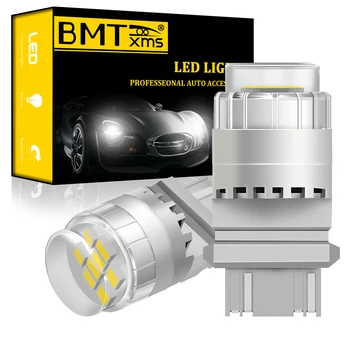 BMTxms 2x LED 3157 P27/7W T25 Canbus LED-uri Auto Reverse DRL Lampa Pentru Chevy Tahoe Camaro GMC Dodge, Ford, Jeep Grand Cherokee Busola