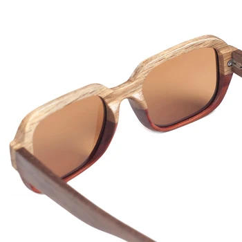 BOBO PASĂRE Manual Polarizat ochelari de Soare de Lemn Pentru Femei Cu Creative Design Special Plajă, ochelari de soare Din Lemn Cutie de Cadou C-DG02