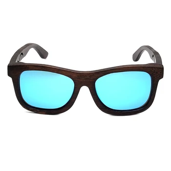 BOBO PASĂRE Natura din Lemn ochelari de Soare Pentru Femei Si Barbati, Cu Design Creativ Pe Picioare Și Albastru Lentile Polarizate Ca cel Mai bun Cadou C-BG006d