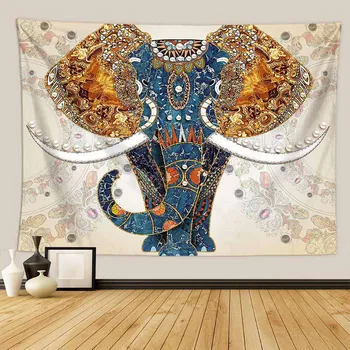 Boem Mandala Elefant Magic Tapiserie De Pe Perete Fundal Art Decor Hippie Tapiserie Perete Subțire Covor Psihedelice Tapiserie
