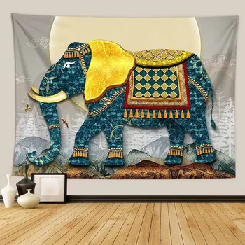 Boem Mandala Elefant Magic Tapiserie De Pe Perete Fundal Art Decor Hippie Tapiserie Perete Subțire Covor Psihedelice Tapiserie