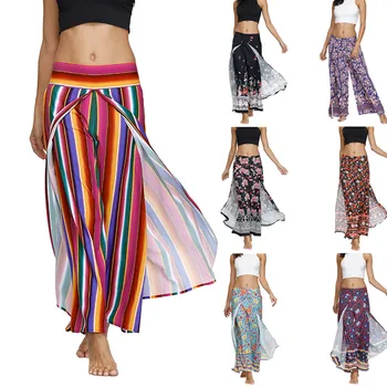 Boem Pantaloni Femei Thai, Indoneziană Stil Digitale Imprimate Vara Pantaloni Largi 13 Culori Largi Salopeta Pantaloni Largi Picior