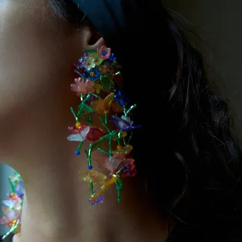 Boem Tendință Cercei cu Margele Bijuterii Handmade Floare de Cristal Cercei Lungi pentru Femei Aretes De Mujer Modernos 2020 Cadou
