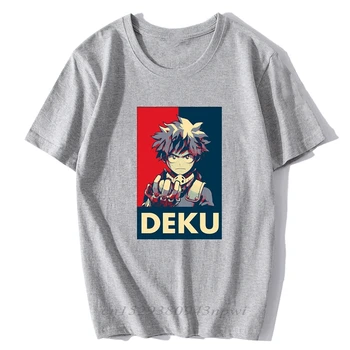 Boku No Hero Academia DEKU Tricouri Om de Îmbrăcăminte Amuzant de Desene animate Hero Mea Academia de Imprimare Anime Japonez Bărbați T-shirt de sex Masculin