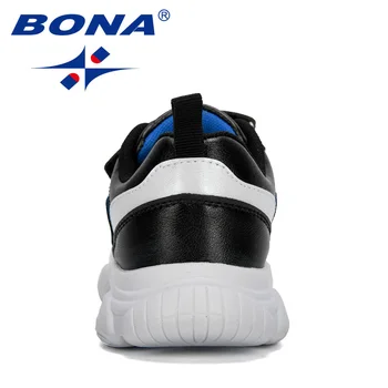BONA 2020 Noi Designeri de Pantofi de Copii în aer liber Populare pentru Copii Pantofi Sintetic Adidasi Casual Baieti Trendy Pantofi Sport Fete Confortabil