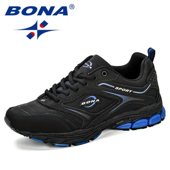BONA Pantofi sport Barbati pantofi Sport Negru Pantofi Pentru bărbați Adidași Designer Adult de sex Masculin Atletic Pantofi de jogging în aer liber Pantofi