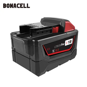 Bonacell 18V 9000mAh M18 XC Li-Ion Acumulator de schimb pentru Milwaukee 48-11-1815 M18B2 M18B4 M18BX L70