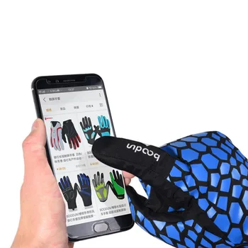 Boodun Fisiune Imprimare Termică Iarna Unisex Schi Mănuși Touchscreen De 3 Degete Sport Impermeabil Mănușă De Box Snowboard Schi, Ciclism