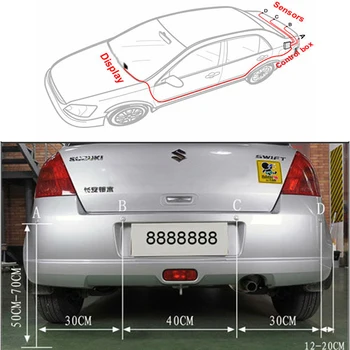 BOOMBLOCK 4buc/set 22mm Senzor de Parcare Auto Monitor Inversarea Sonda Pentru Mercedes W204 W210 AMG Benz Bmw E36 E90 E60 Fiat 500 Volvo