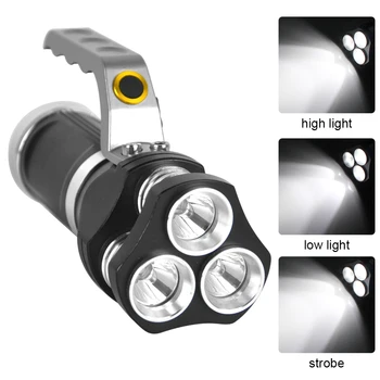 BORUiT XML T6 LED Lanterna Portabil 5000LM 3-Modul Puternic Lanterna Reîncărcabilă 18650 rezistent la apa Lanterna de Vanatoare Miner Lumina