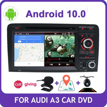 Bosion 7 inch HD 2 Din Android 10 Quad Core Radio Auto Casetofon DVD Player Multimedia Navigatie GPS Pentru toate modelele Audi A3 8P 2003-2011 BT