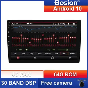 Bosion DSP PX6 RK3399 4GB+64GB 10.1 inch 1 DIN universal Android 10.0 Masina adio Player auto Stereo BT 5.0 unitate Cap WIFI USB SWC