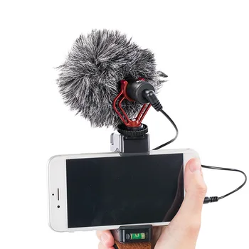 BOYA BY-MM1 3.5 mm Clip-on Video microfon Audio Mini Guler Condensator Rever Microfon pentru înregistrarea Canon/iPhone DSLR Sony, aparate foto