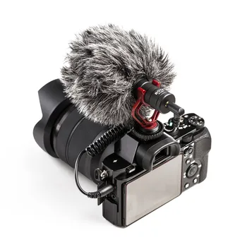 BOYA BY-MM1 Compact de Pe Camera Video, Microfon Youtube Vlogging Înregistrare Microfon pentru iPhone Nikon DSLR Canon Buna Q Feiyu Gimbal