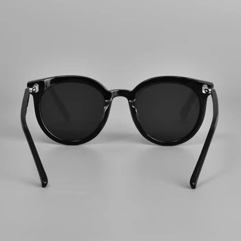 Brand de moda Designer de ochelari de Soare BLÂND Est Rotund Luna Acetat Polarizate UV400 Femei Bărbați Ochelari Lentile Cu brand Caz