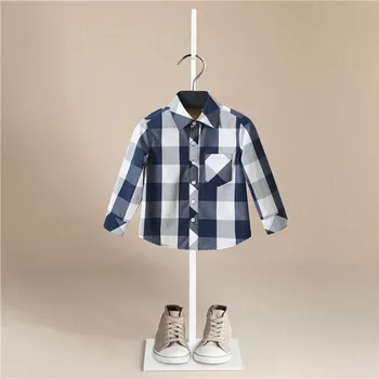 Brand De Moda Haine Pentru Copii Toamna Top Baby Boy Tricou Maneca Lunga Camasi Carouri Fata Bluza Din Bumbac Tricouri Pentru Copii Îmbrăcăminte Pentru Copii