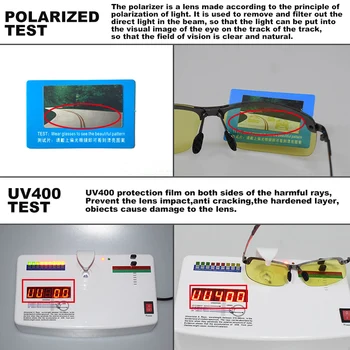 Brand Galben gri Inteligent Fotocromatică Polarizat ochelari de Soare Barbati Femei Zi de Viziune de Noapte Anti-Orbire Conducere zonnebril heren