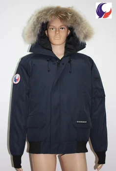 Brand MANASEAMON Nou Strat de Moda pentru Bărbați de Iarnă Palton Cald Gâscă în Jos Jacheta Bomber Geaca Real Coyote Guler de Blană cu Glugă G01