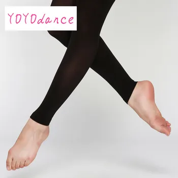 Brand reducere Adult Elastic Moale lichidului de răcire Femei Balet Leggins-uri de Dans Dresuri cu Betelie Clin din Bumbac