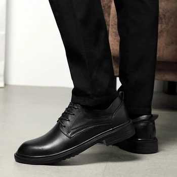 Brand Stil Britanic din Piele Barbati Pantofi Oxford dantela sus Design de Epocă Bărbați Bocanc de Afaceri rochie de mireasa Pantofi pentru bărbați