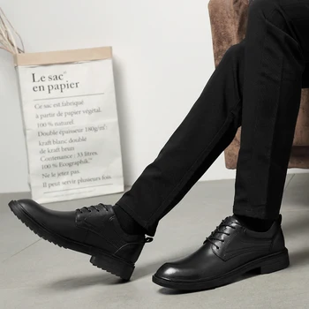 Brand Stil Britanic din Piele Barbati Pantofi Oxford dantela sus Design de Epocă Bărbați Bocanc de Afaceri rochie de mireasa Pantofi pentru bărbați
