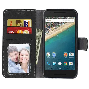 Brand Tuke Nexus 5X Caz Acoperire de Lux Sloturi pentru Carduri de Portofel Piele Flip Caz de Telefon Pentru LG Google Nexus 5x Nexus5x Acoperi Coque