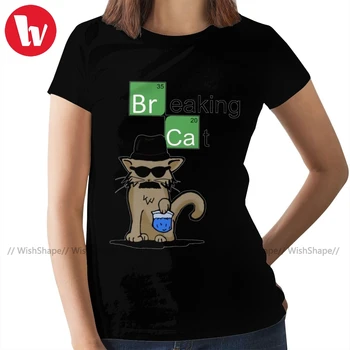 Breaking Bad T-Shirt de Rupere Cat Tricou Bumbac 100 Mari Femei tricou Alb Imprima O Gâtul Doamnelor Tricou