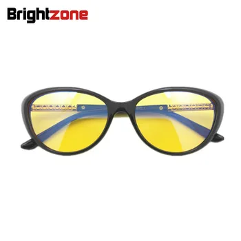 Brightzone Moda Cat-eyes Lumina Albastră de Blocare Pahare Jucător Și Calculator Ochelari de Filtru de Lumina Artificiala Pentru Somn Adânc Femei