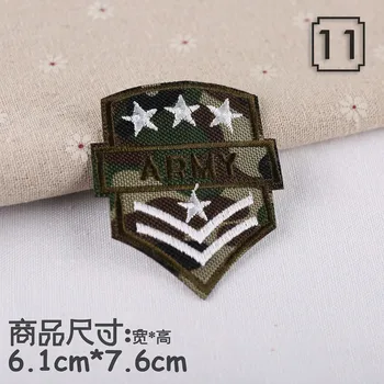 Brodate Armată Militar etichetele de Pe Haine Patch pentru Îmbrăcăminte Rucsac Velcro în aer liber Tactice Moralul Insigne
