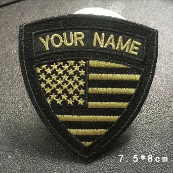 Broderii personalizate-NE Numele Patch-uri, 2 buc Personalizate Militare Numărul de Tag-ul Logo-ul Personalizat ID Pentru mai Multe Haine de Sac