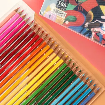 Brutfuner 48/72/120/160/180Colors Creion Set Profesional de Ulei Creioane colorate din Lemn Creion Moale Pentru Școală Trage Schiță de Artă