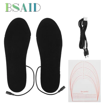 BSAID USB Electrice Incalzite Tălpi interioare a Femeilor de Bărbați, Încălzire Branț de Încălțăminte de Iarnă Caldă Branțuri Pentru Pantofi Cizme Incalzitor de Picioare Caldă Tampoane Introduce