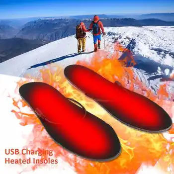 BSAID USB Electrice Incalzite Tălpi interioare a Femeilor de Bărbați, Încălzire Branț de Încălțăminte de Iarnă Caldă Branțuri Pentru Pantofi Cizme Incalzitor de Picioare Caldă Tampoane Introduce