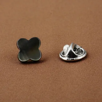 Buc/Set Naturala Negru Shell Brosa pentru Femei Anti-Expunere Cataramă de Pin Rever Decolteu Fix Haine Creative Versatile Ornament