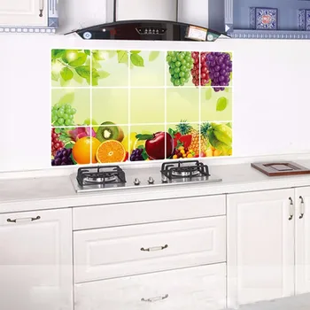 Bucătărie Oilproof Detașabil DIY Autocolante de Perete Fericit Decalcomanii de Perete Art Decor Auto-Adeziv pentru Copil Tapet Living Home Decor