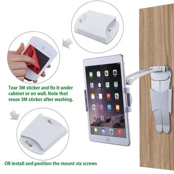 Bucătărie Tablet Stand Birou De Perete Comprimat Montare Suport Potrivit Pentru 5-10.5 inch Lățime Tablet Suport de Metal Deținătorii de Smartphone-uri