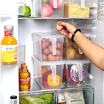 Bucătărie Transparent PP Cutie de Depozitare Boabele de Fasole de Stocare Conține Sigilate Acasă Organizator Container pentru Alimente Frigider Cutii de Depozitare