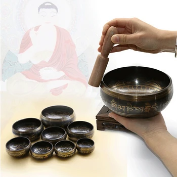 Budismul Tibetan Singing Bowl Mână Ciocanul Yoga Cupru Chakra Meditație Cadou E15B