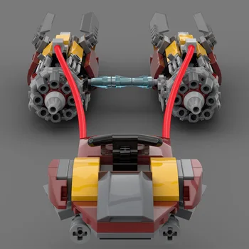 Buildmoc Wars Film Ateriza Aeronava lui Marshall Podracer Speeder Bike Technic Racer Model Blocuri Copil Jucarii Cadou