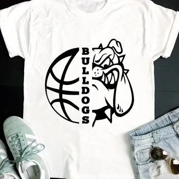 Bulldogs Baschet T-shirt Design grafic amuzant drăguț unisex tumblr bumbac de cauzalitate grunge stil party câine mama mama de zile tee top