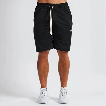 Bumbac de Moda pentru Bărbați pantaloni Scurți de Alergare Sport Fitness Pantaloni Casual Sport Barbati Pantaloni de Sport în aer liber de Moda de Îmbrăcăminte pentru Bărbați
