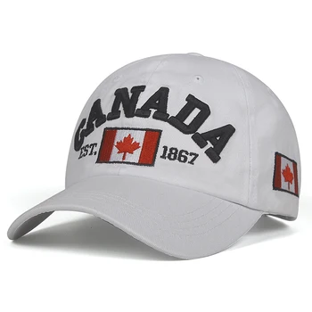 Bumbac de înaltă calitate CANADA 1867 Broderie Șapcă de Baseball Steagul Canadei Snapback cap Reglabil Bărbați Femei Gorras pălărie