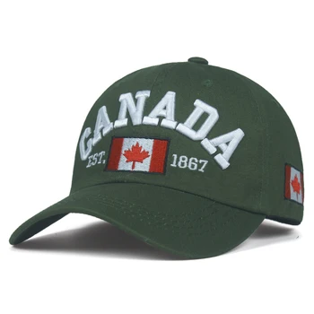 Bumbac de înaltă calitate CANADA 1867 Broderie Șapcă de Baseball Steagul Canadei Snapback cap Reglabil Bărbați Femei Gorras pălărie