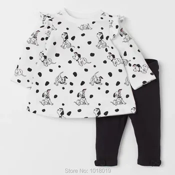 Bumbac Fete Tees t-Shirt Pantaloni Copii Costume 2pc Haine Bebe Copii Uza de Brand Nou 2021 Copilul mic Copil Fata de Seturi de Haine