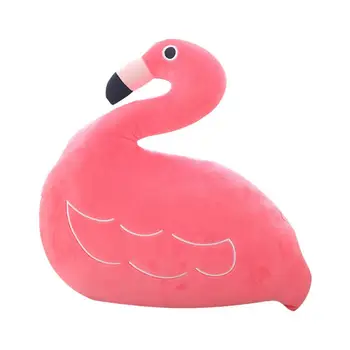 Bumbac Făcut Pernă Creative Flamingo Desene animate Perna Decor Drăguț pentru Fete Prieteni (Roz)