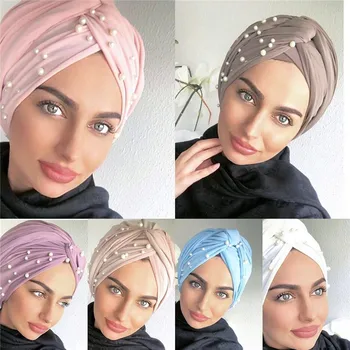 Bumbac musulman cu turban hijab capota arabe înfășurați cap turbane pentru femei indiene, africane turbane poftă de mâncare bentita turbante mujer